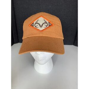 Brown realtree buck patch logo hat